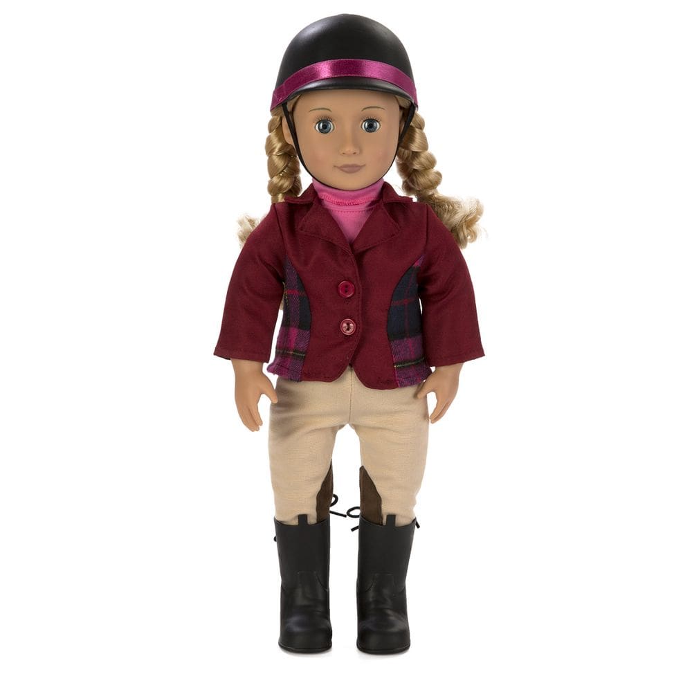 Boneca Our Generation Lily Anna 18 Equestrian com livro e acessórios