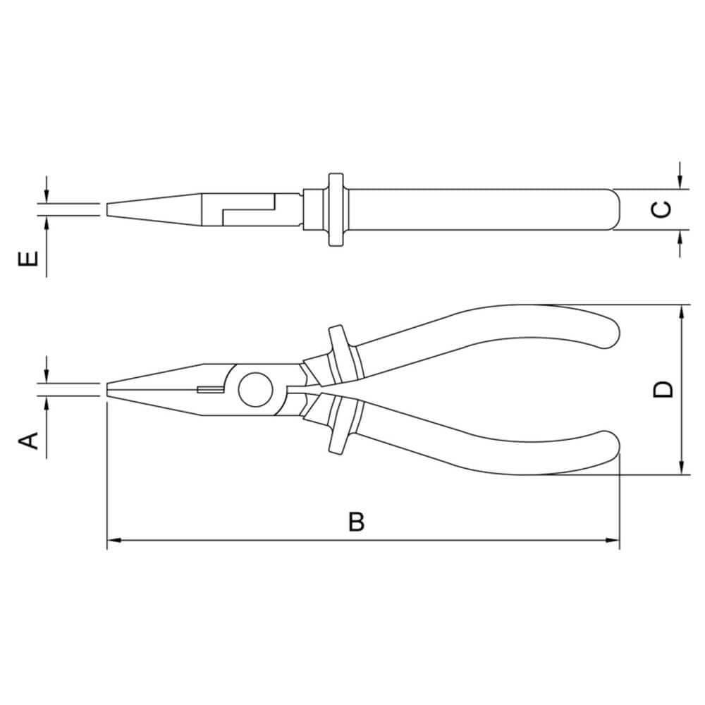 Alicate Bico Chato Isolado 1.000 V 6” Tramontina Pro