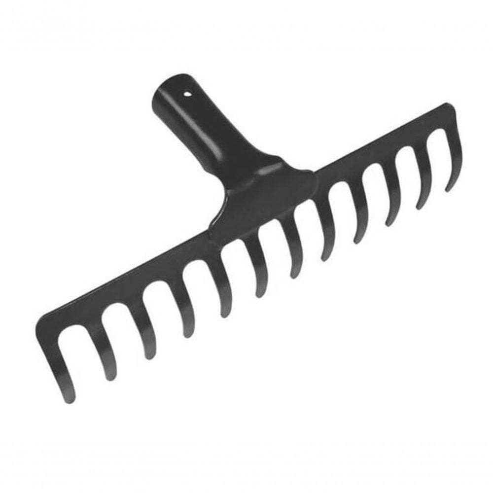 Ancinho Curvo Tramontina Metálico Leve 12 Dentes Sem Cabo