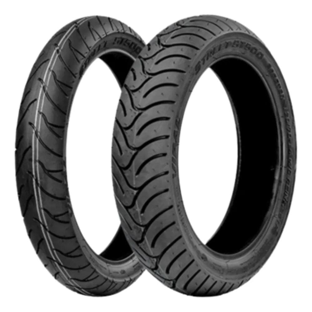 KIT PNEU 100/80-17 52s + 14070-17 66s ST500 VIPAL USO SEM CAMARA Ninja 250R e Ninja 300 CB300R CB300F Twister FZ25