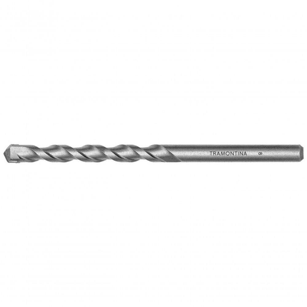 Broca Para Concreto 12x150 Mm 15-32” Tramontina Master Em Aço Com Acabamento Jateado Din 8039