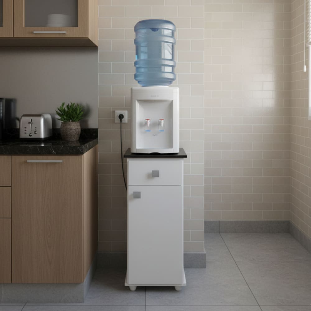 Balcão Armário Multiuso Para Bebedouro Com Gaveta E Porta