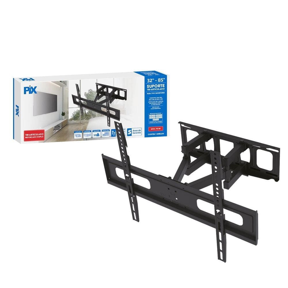 Suporte Multi Articulado Reforçado Tv 32 A 85 Led Oled Qled