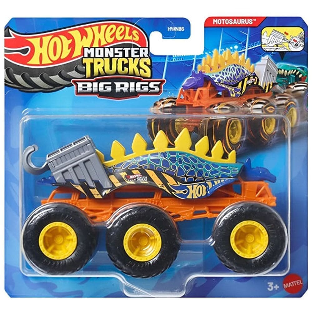 Carrinho - Motosaurus,Monster Trucks Big Rigs MATTEL