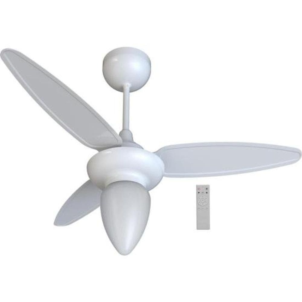 Ventilador de Teto Ventisol Win  3 Pás Branco Bivolt
