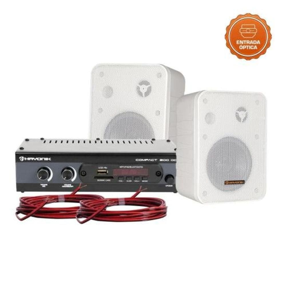 Kit de Som Para Ambient Hayonik Ambience 2000 OD V2 Branco