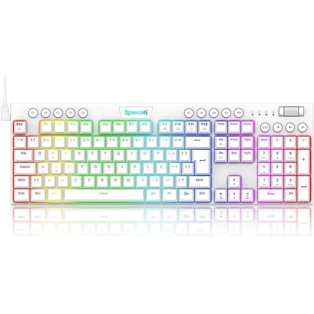 Teclado Gamer Redragon Horus K619W-RGB-SP RGB Switch Red