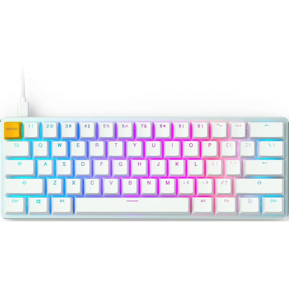 Teclado Gaming Glorious Glo-GMMK-com-BRN-W RGB Branco