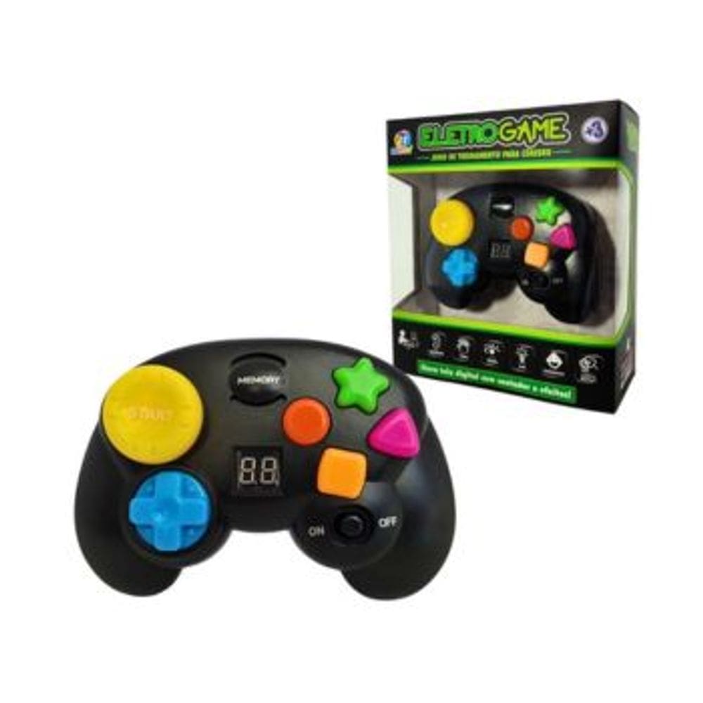 Eletrogame Nettoy Kogo Controle Memoria com Luz e Som Brinquedo Recreativo
