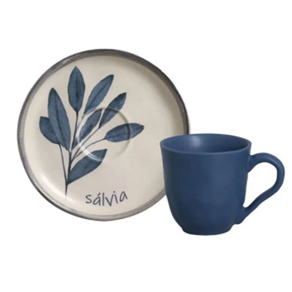 Conjunto Com 6 Xícaras De Café Com Pires Bio Apettito 120ml - Porto Brasil
