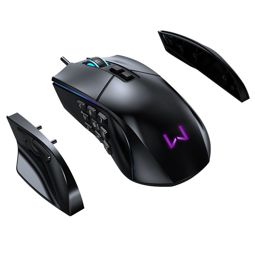 Mouse Gamer Rolf 14 Botões Com Fio 10000DPI Warrior - MO420