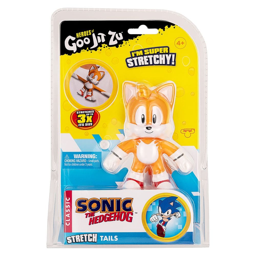 Goo Jit Zu - Boneco Elástico De 12Cm Do Tails - Sonic