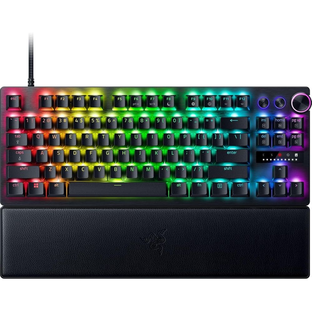 Teclado Gamer Raze Huntsman V3 Pro RGB Optico Ingles co Fio