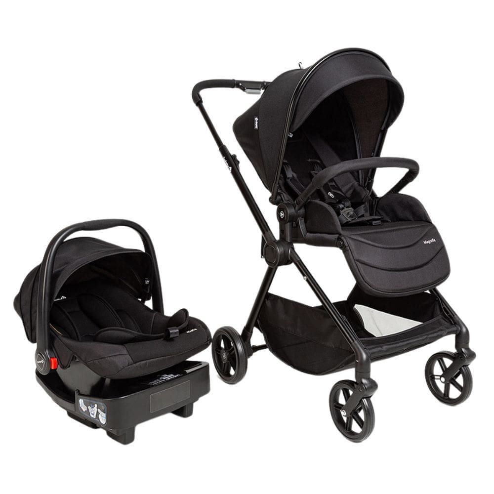 Carrinho Com Bebe Conforto Magnific Travel System Trio Preto - Safety 1St