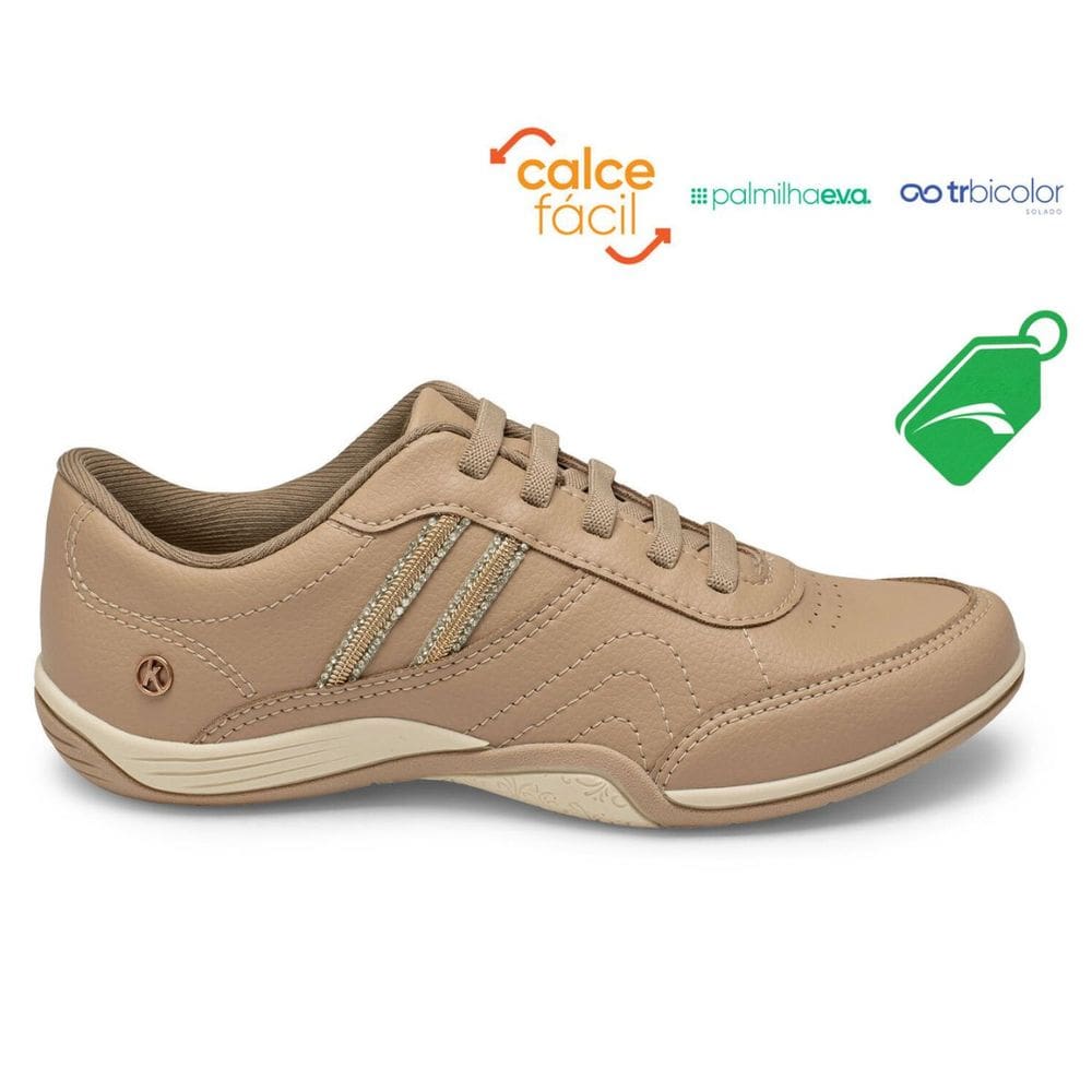 Tênis Kolosh Feminino Casual Elegante Sola Antiderrapante Confortável C3692