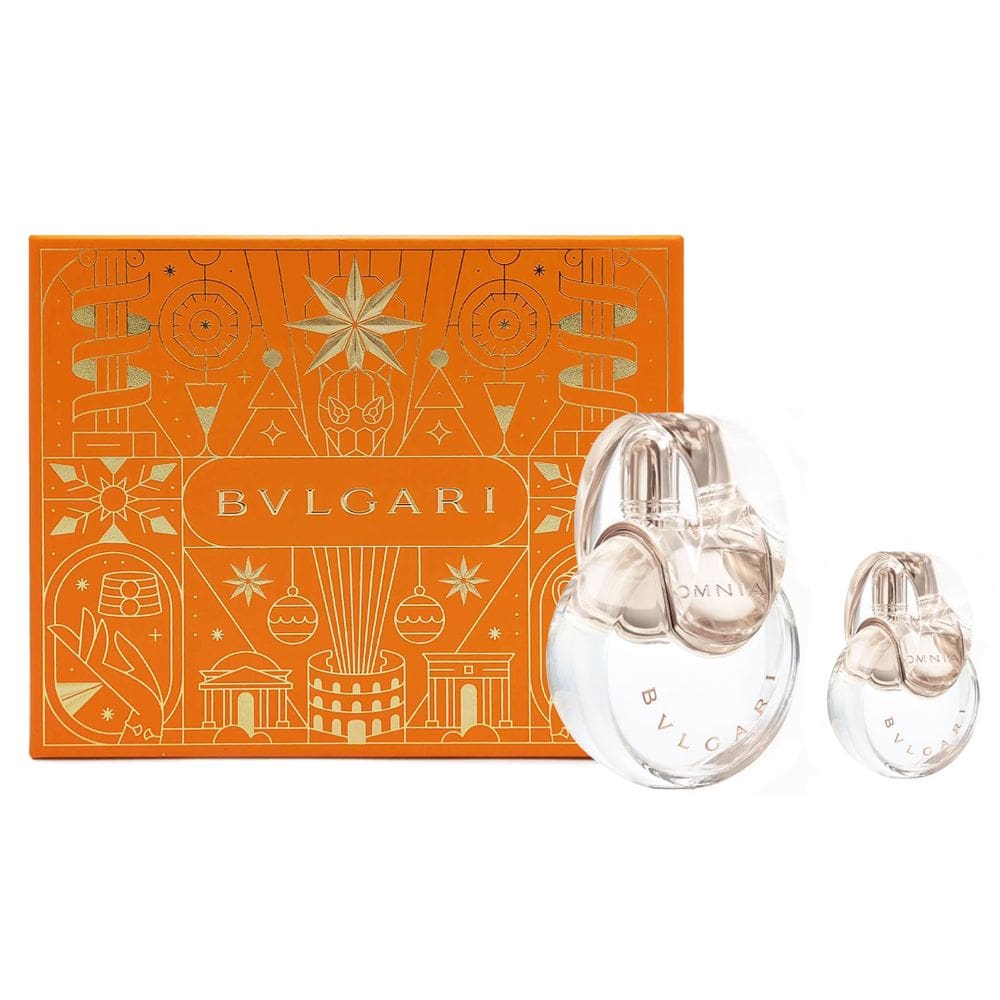 Conjunto de presente Perfume BVLGARI Omnia Crystalline EDT 100 mL + 15 mL, 2 peças