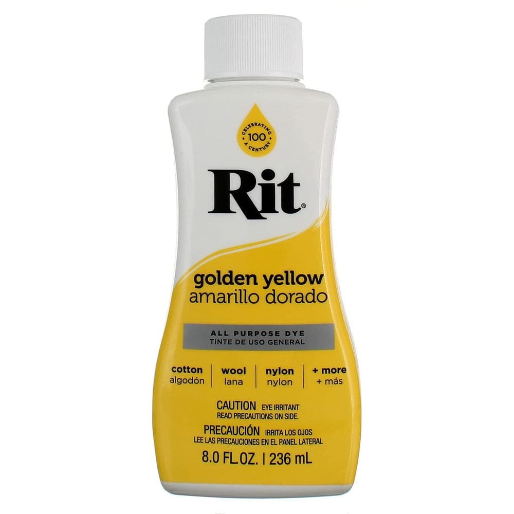 Corante líquido Rit Purpose Yellow 236 ml para algodão, linho e lã