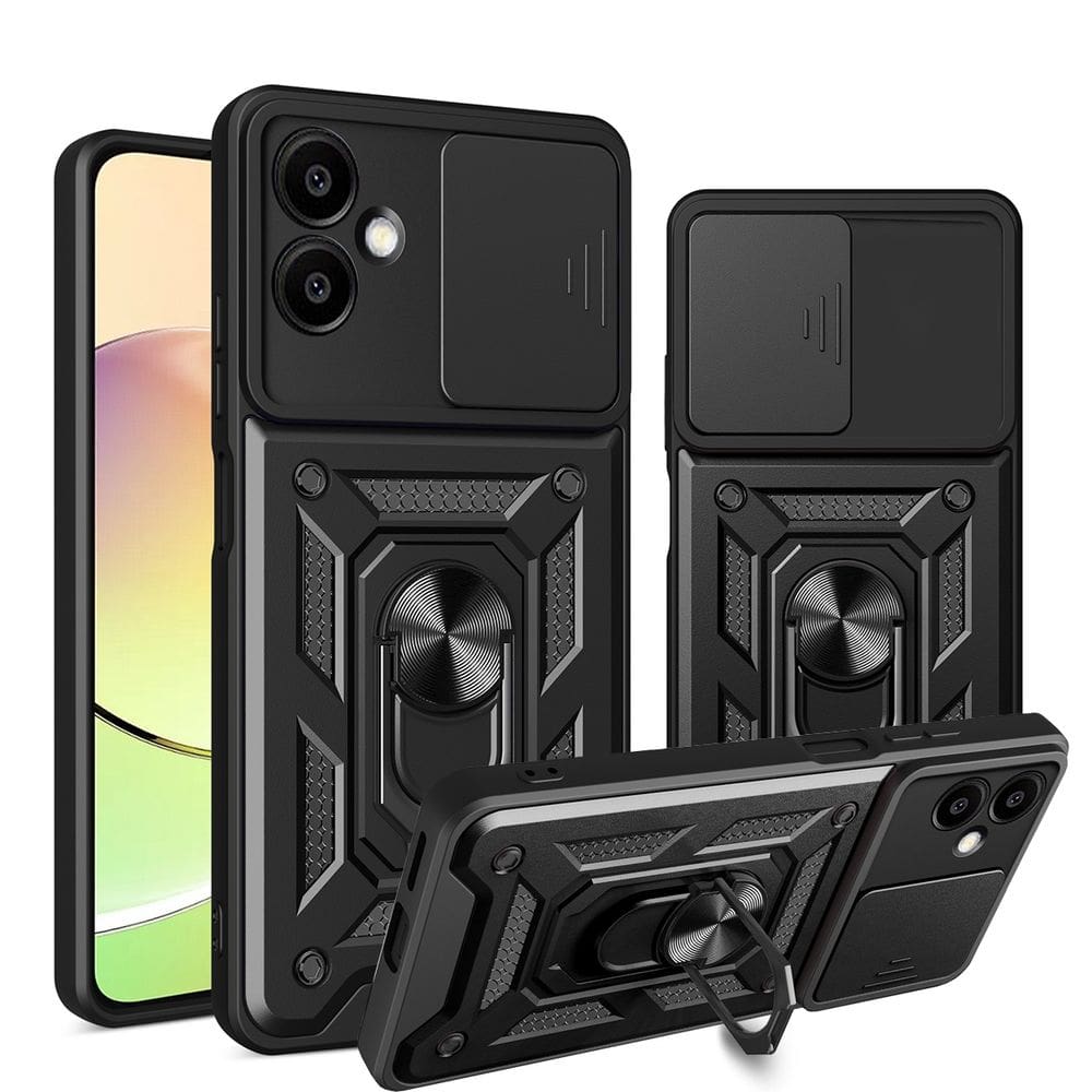 Capa Capinha Case para Samsung Galaxy A06 5G - Protetora Resistente Anti Impacto Queda Armadura Militar Cor:Preto