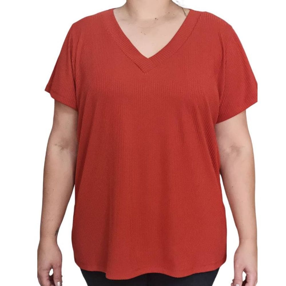 Blusa Feminina Canelada Rodher Plus Size