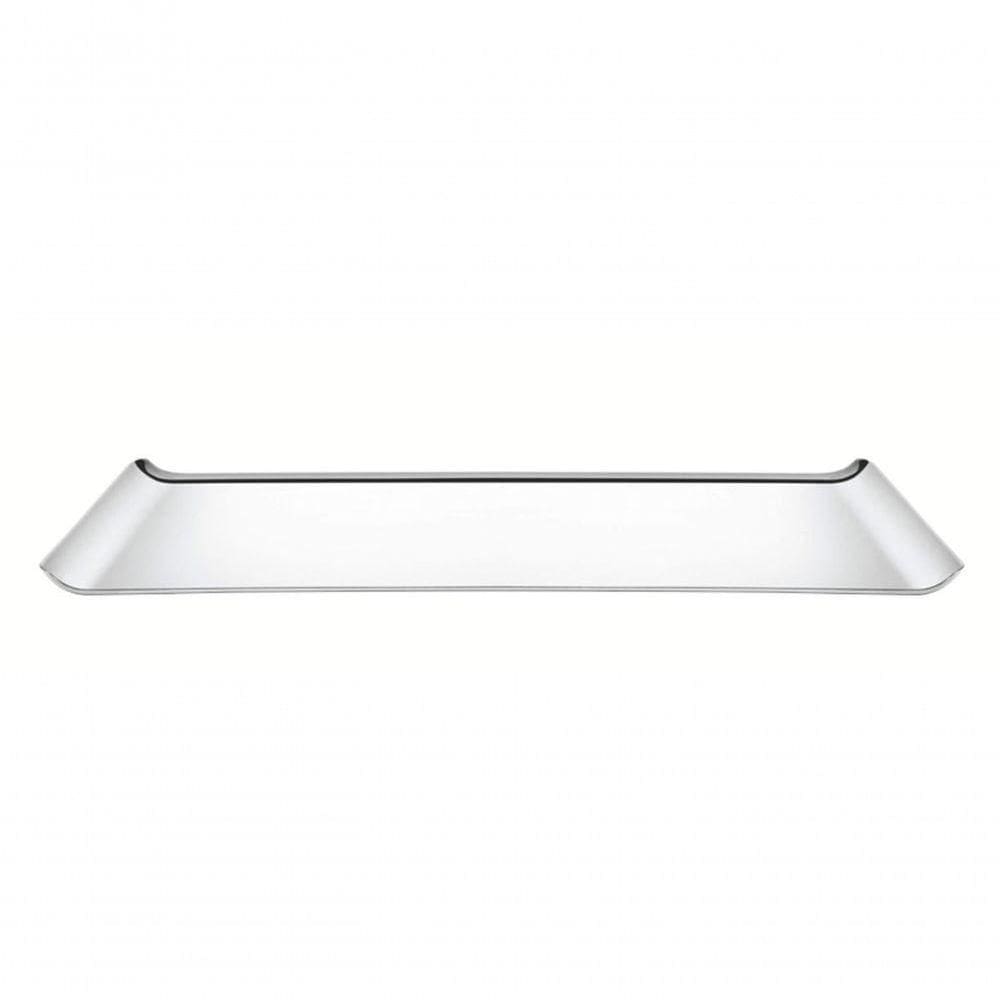 Bandeja Retangular Tramontina Quadrata Em Aço Inox 38x17cm