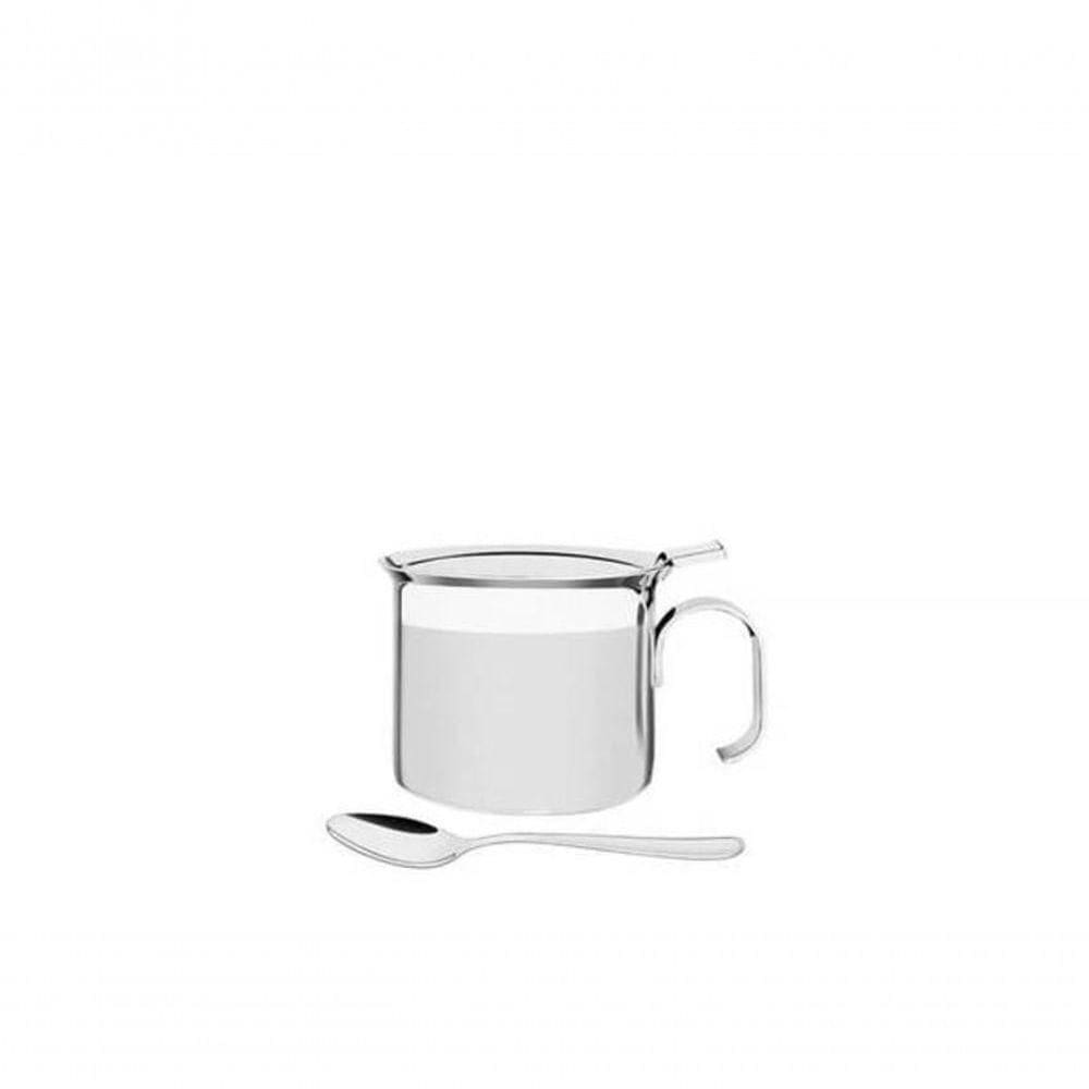 Açucareiro Tramontina Buena Em Aço Inox Com Colher 8cm 350ml