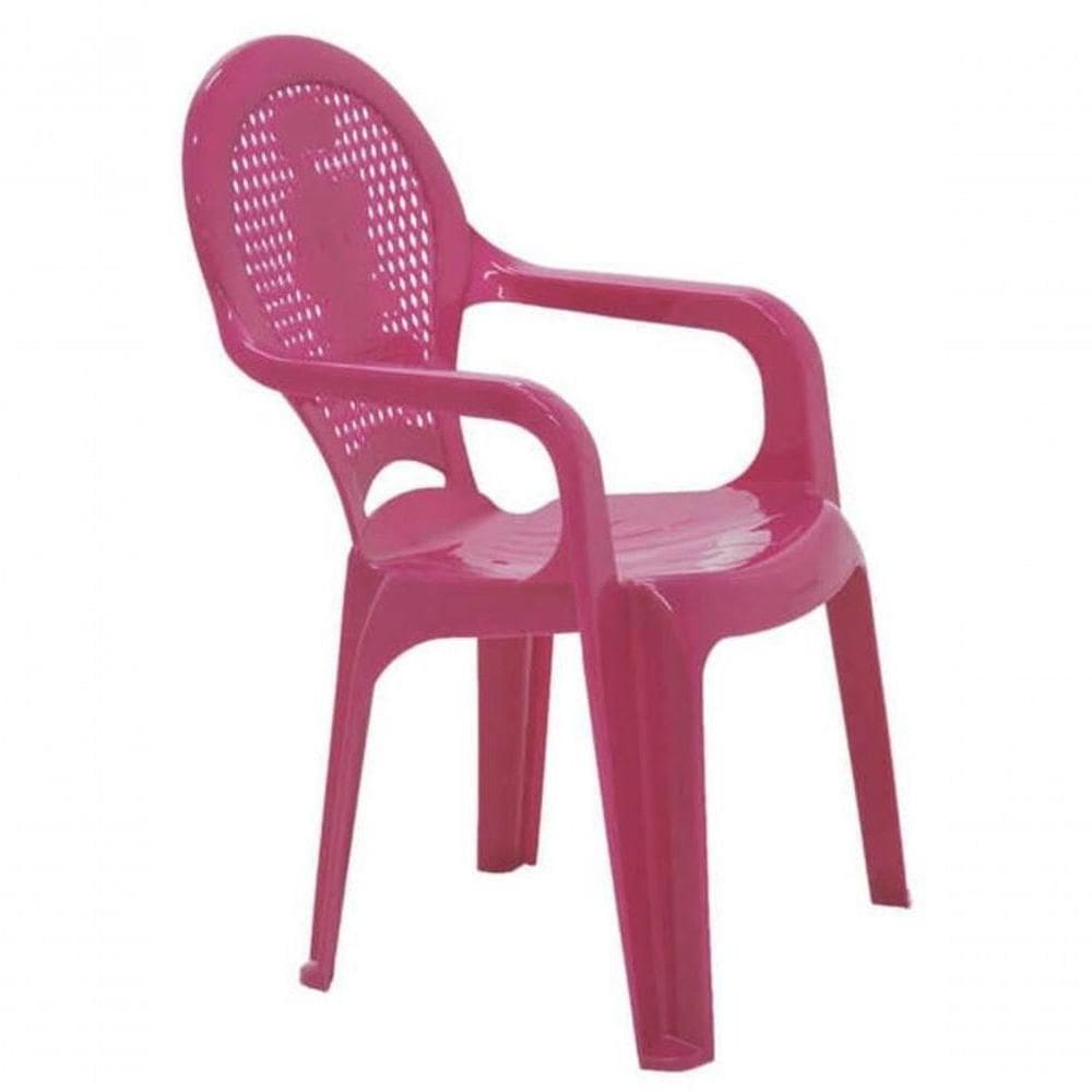 Cadeira Infantil Tramontina Catty Estampado Rosa