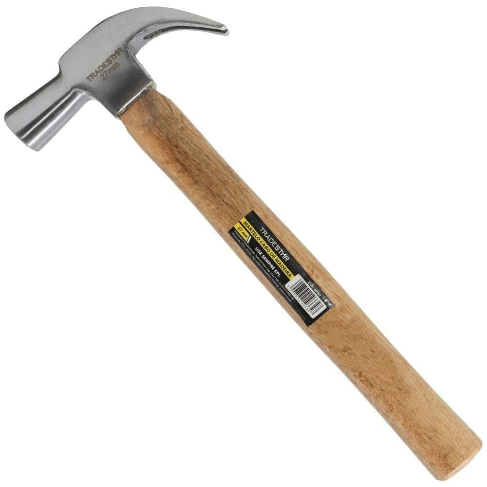 Martelo Unha 27 Mm Cabo Madeira Tradestar