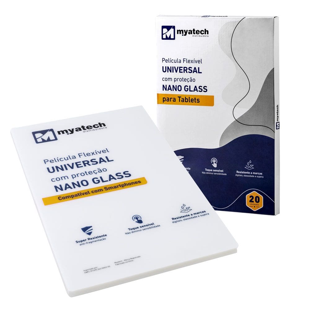 Kit 20 Peliculas Nano Glass Tablet p Impressora Mya003