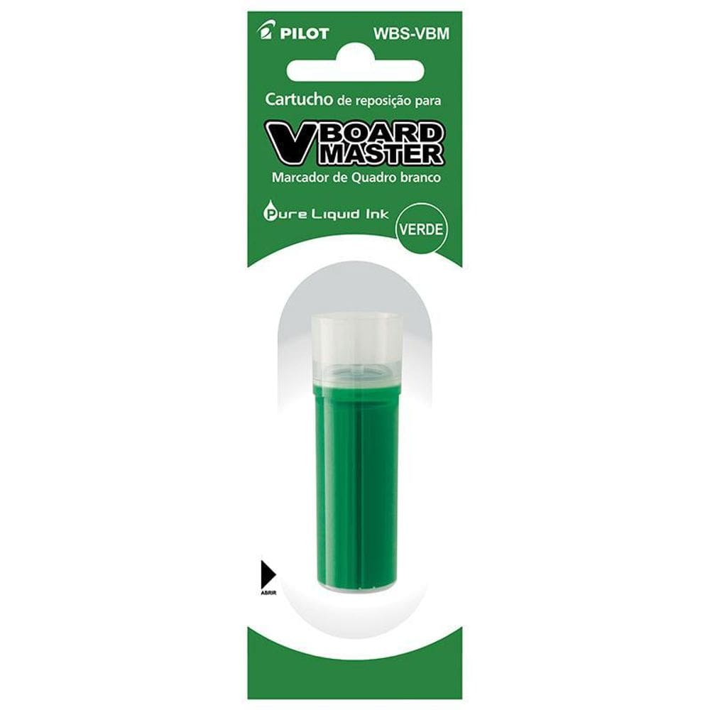 Refil de pincel p/quadro branco Verde Board Master - Pilot