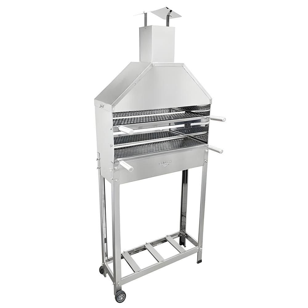 Churrasqueira Movel Cm-01 75Cm 2 Grelhas Inox - Cefaz