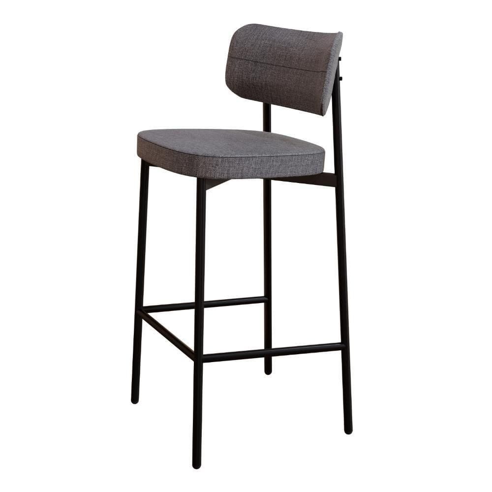 Banqueta Alloa Fixa Com 4 Pés 50 X 44,7 X 103,5 Mm Com 1 Un. Corriente Cinza