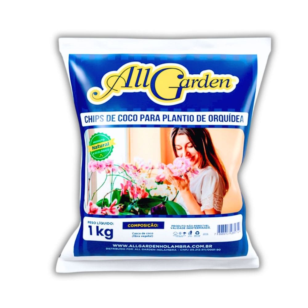 Chips de Coco Para Orquídeas (1kg) ALL GARDEN