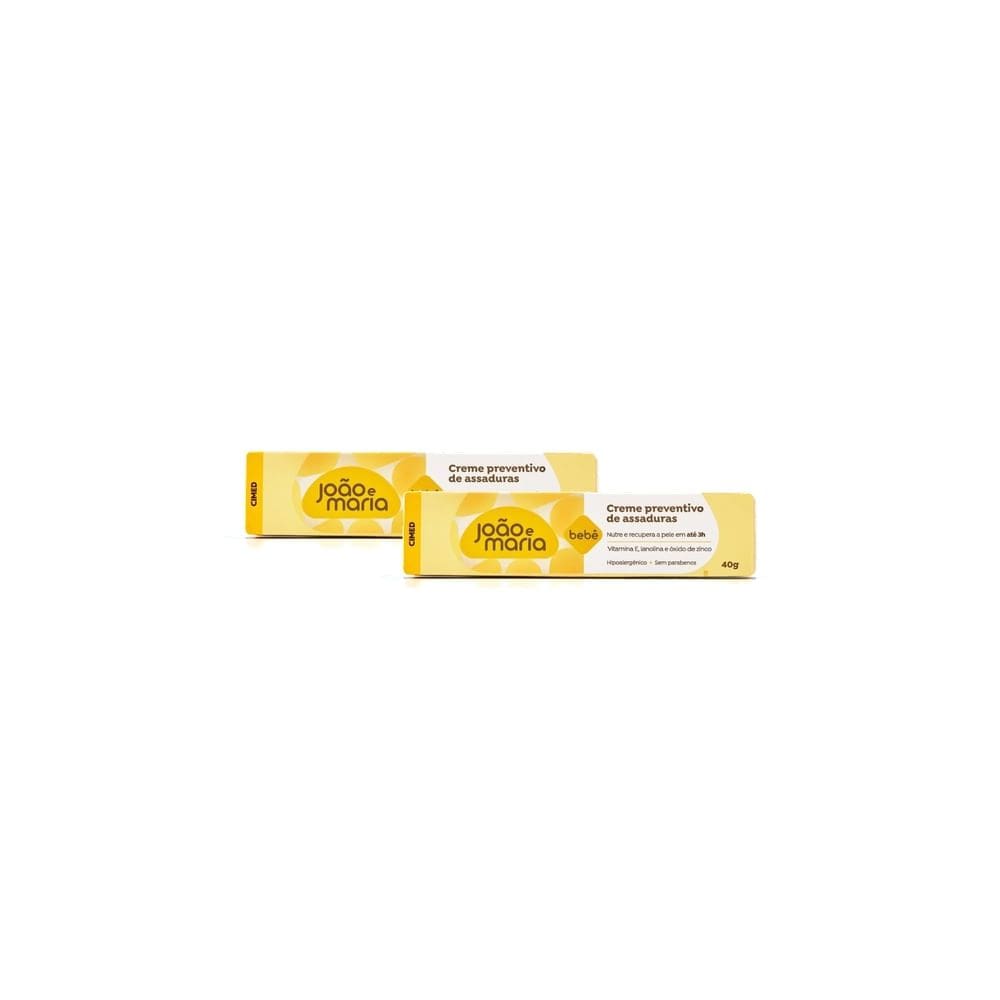 Kit 2 Creme Preventivo de Assaduras Cimed João e Maria 40g