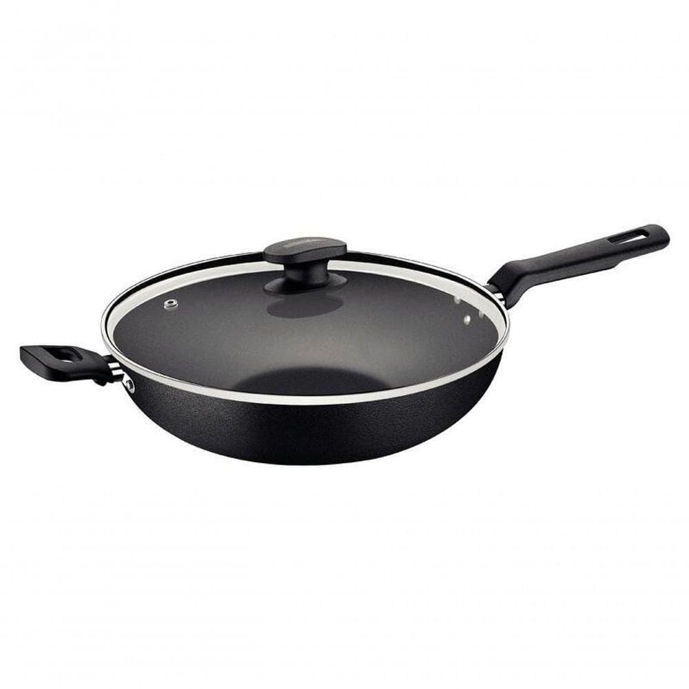 Wok Tramontina Loreto Antiaderente 28cm Com Tampa