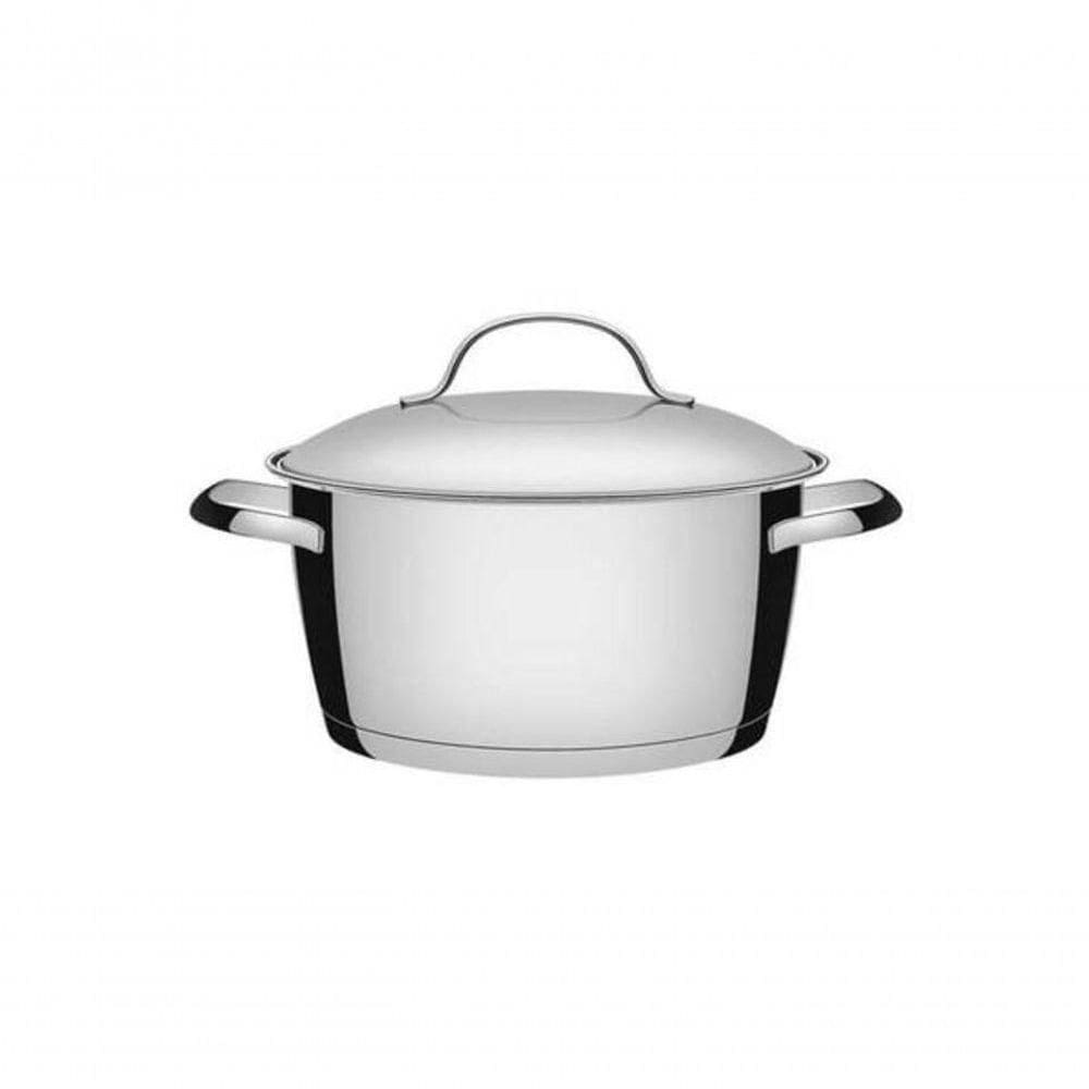 Caçarola Funda 22cm Tramontina Allegra Em Aço Inox
