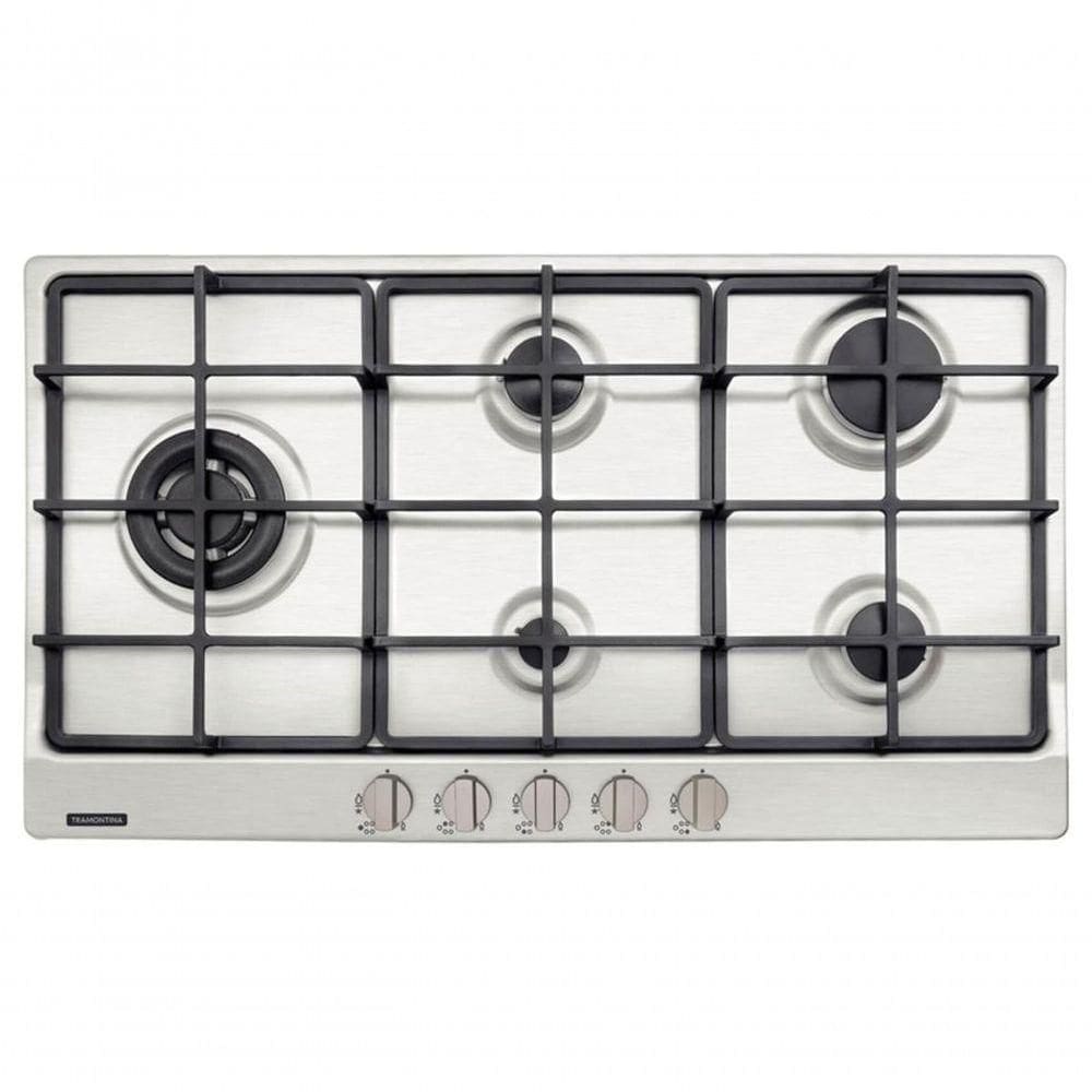 Cooktop A Gás Tramontina Penta Plus 5gx Tri He Safestop 90 Aço Inox