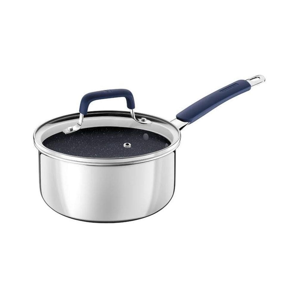 Panela Tramontina Romagna Aço Inox E Alumínio 16cm Com Revestimento Cerâmico Black Stone