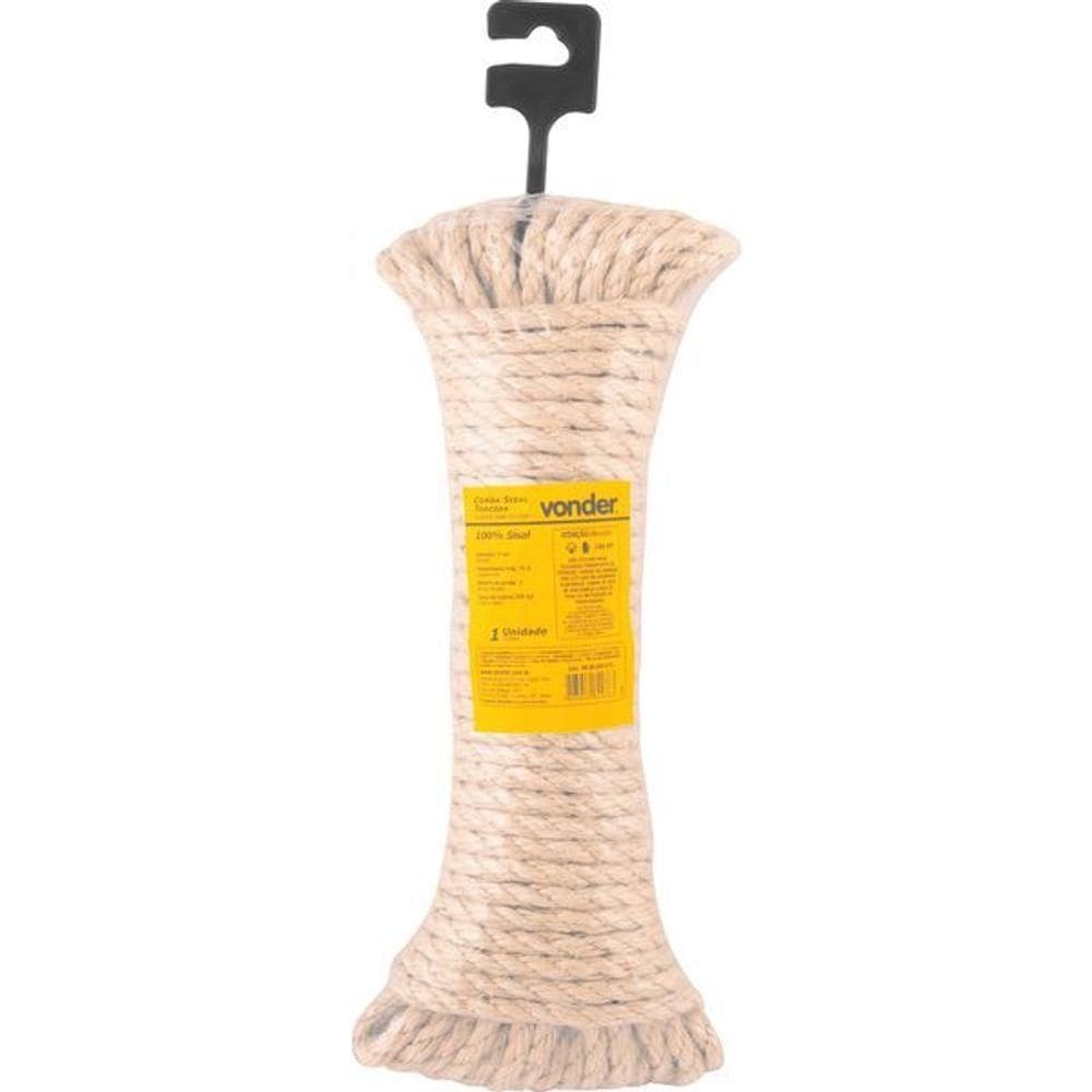 Corda Sisal 8mmx15m Cartela Vonder
