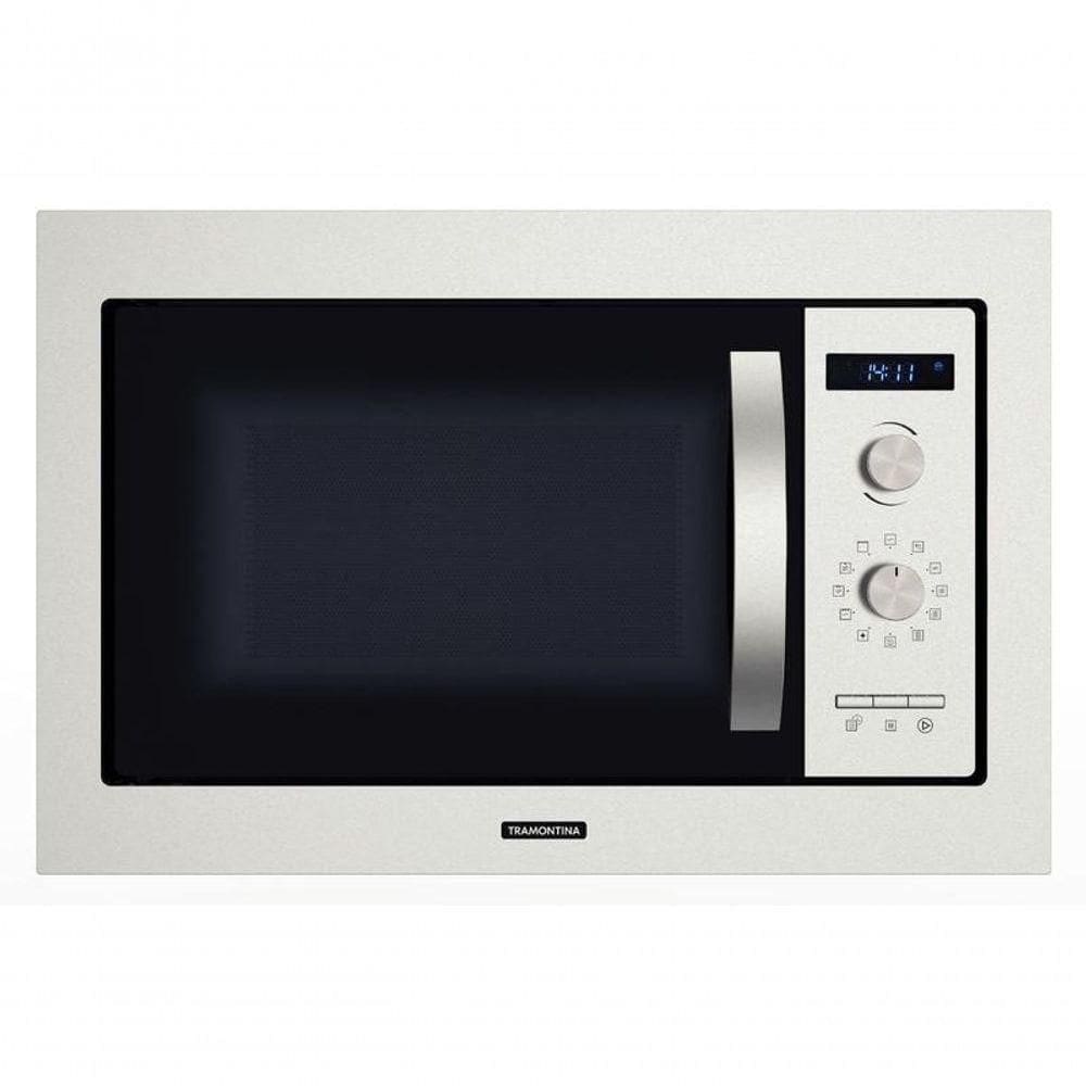 Micro-ondas De Embutir Tramontina Aço Inox Com Acabamento Acetinado 25 Litros