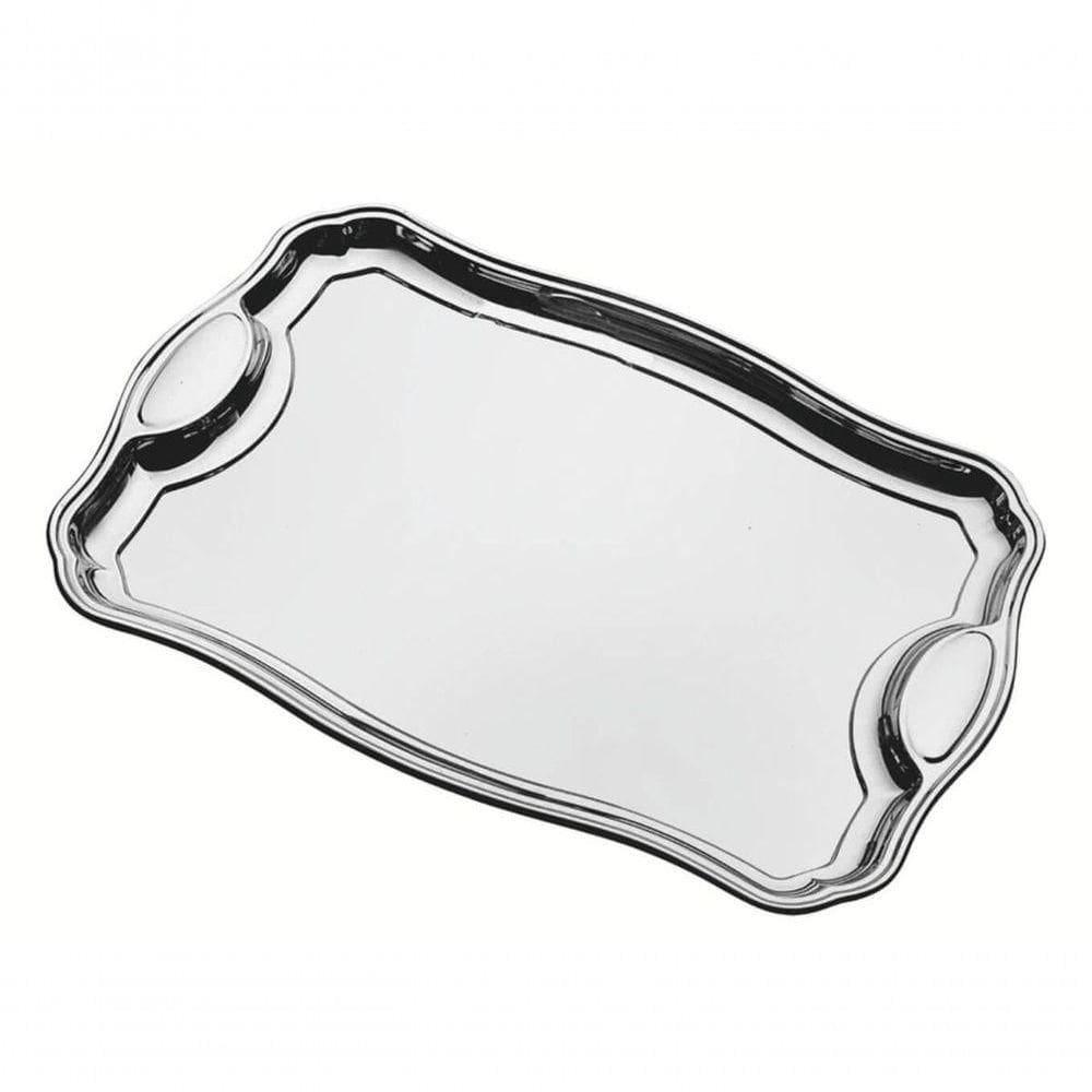Bandeja Retangular Tramontina Classic 49 X 34cm Em Aço Inox Com Alça