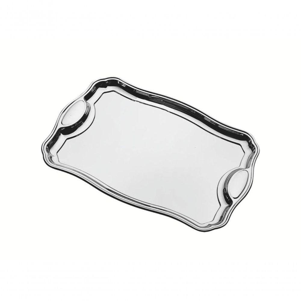 Bandeja Retangular Tramontina Classic 34 X 24cm Em Aço Inox Com Alça