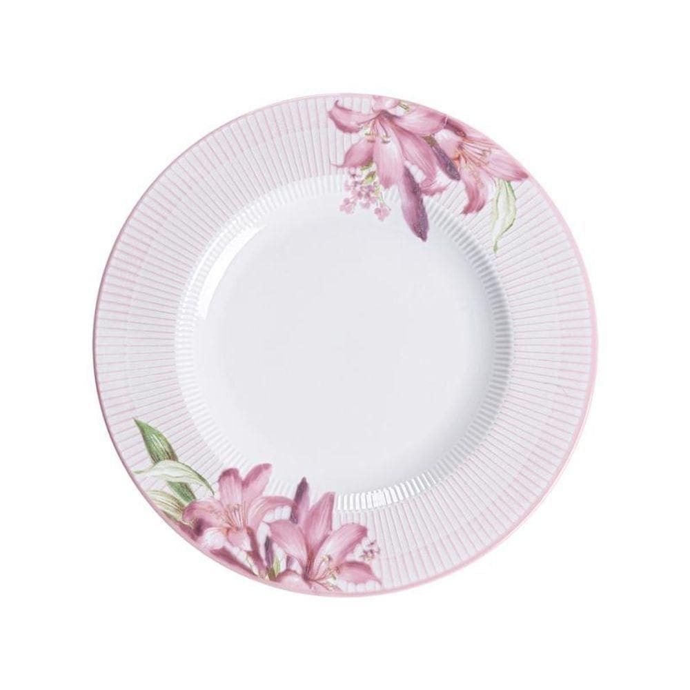Prato Sobremesa Tramontina Poème 21cm Em Porcelana Decorada