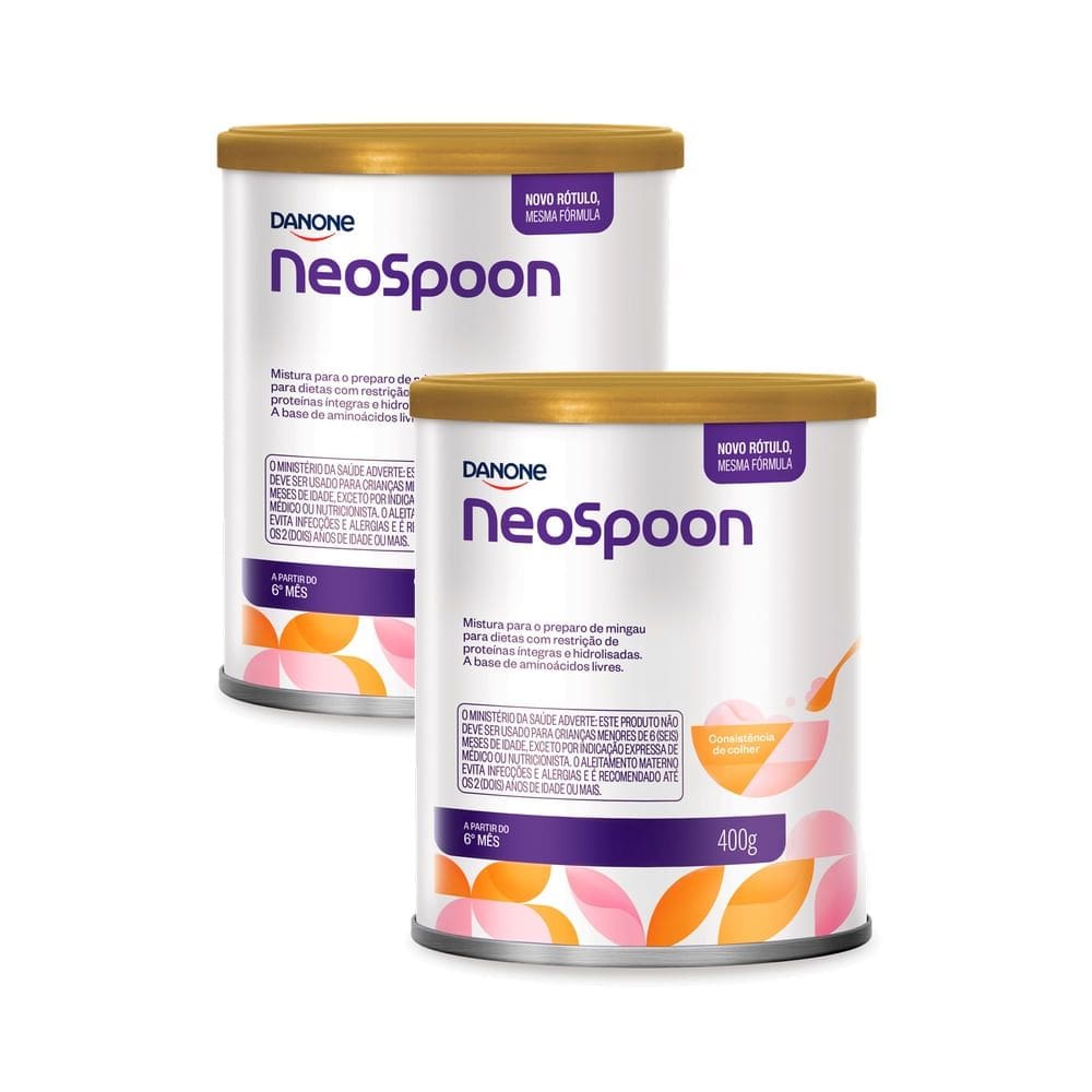 Kit 2 Neo Spoon Mistura para Preparo de Mingau com 400g