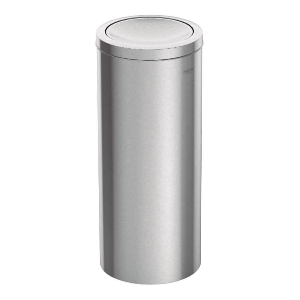 Lixeira Inox Tramontina Swing Com Acabamento Acetinado E Tampa Basculante 30 Litros