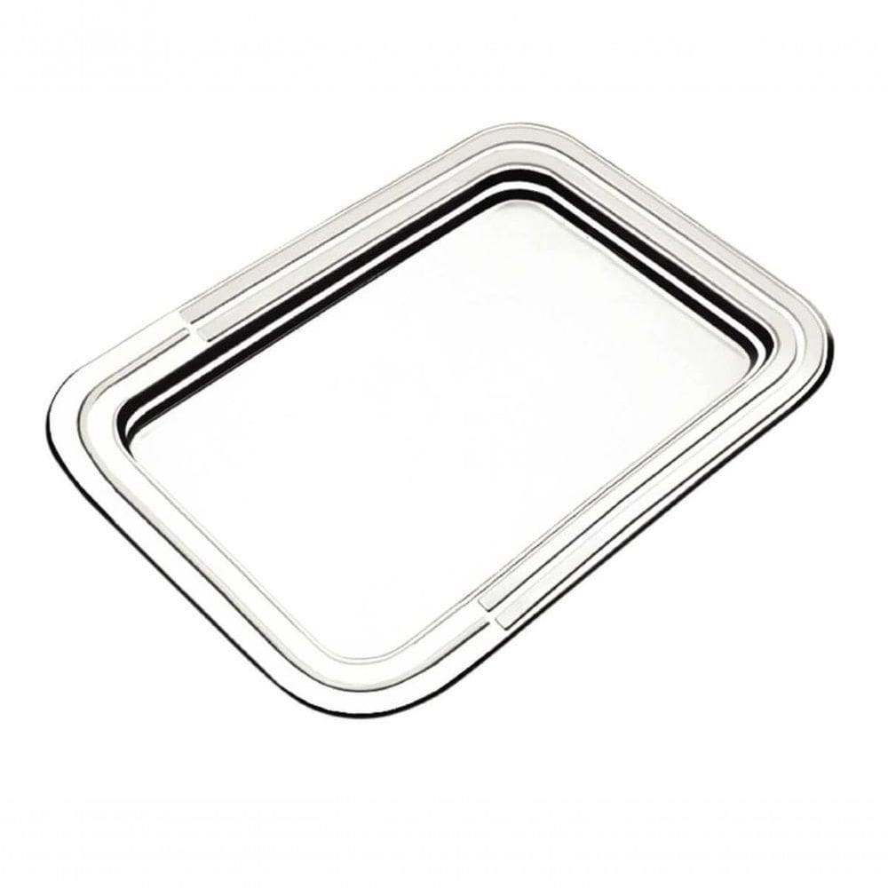 Bandeja Retangular Tramontina Ciclo 42x30cm Em Aço Inox