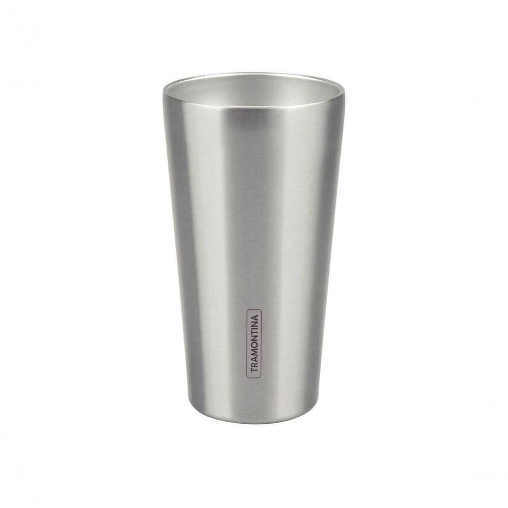 Copo Térmico Em Aço Inox Tramontina Exata Sem Tampa 420ml