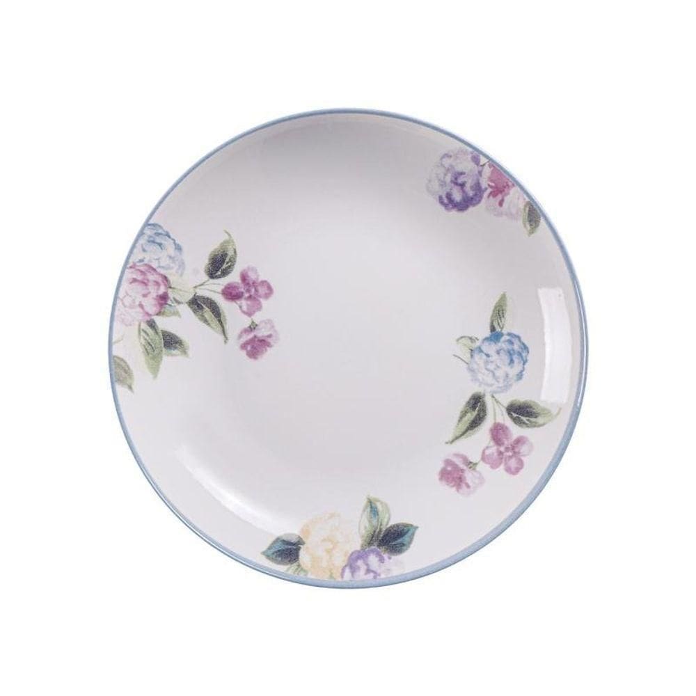 Prato Fundo Tramontina Aura 21cm Em Porcelana Decorada