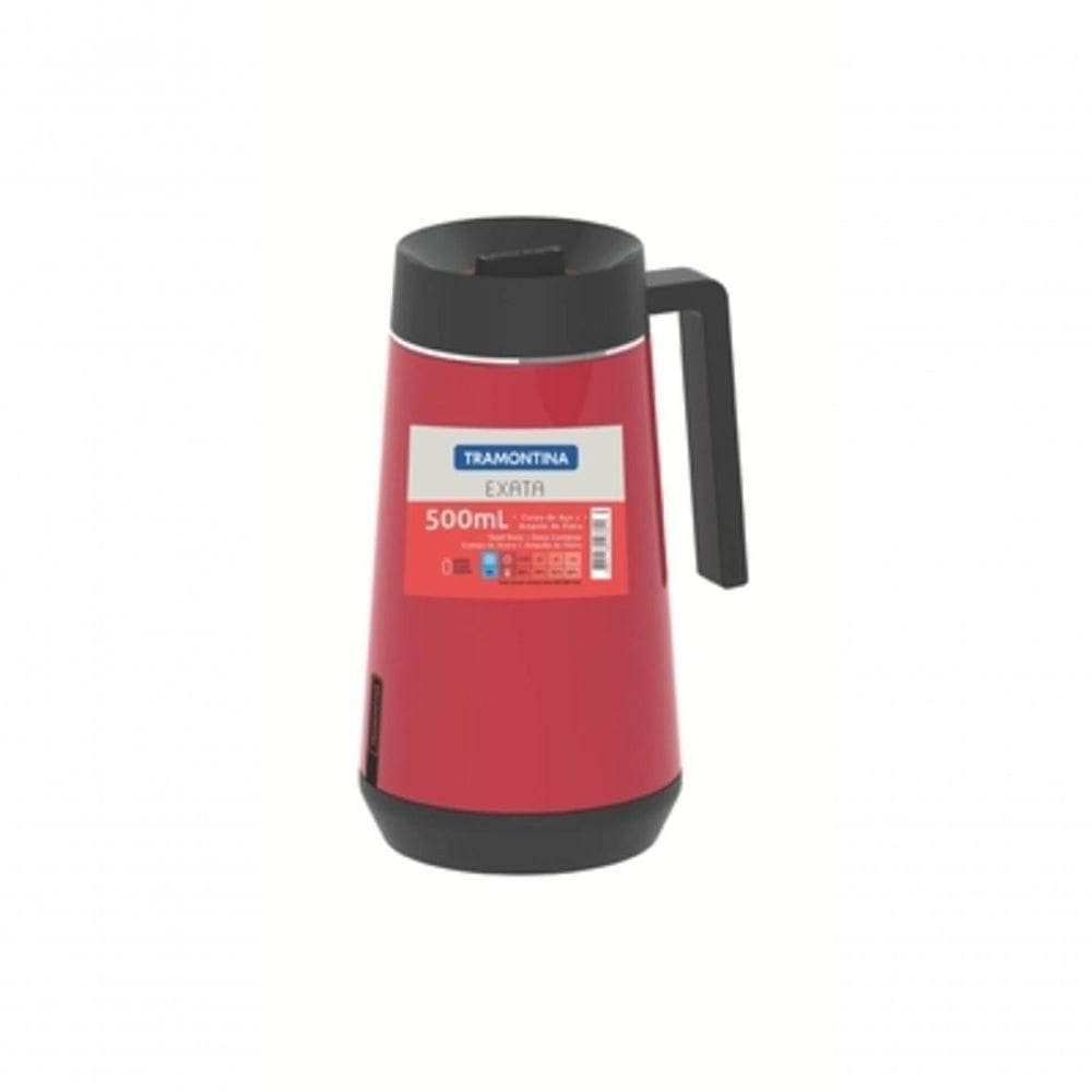Bule Térmico Tramontina Exata Vermelho Em Aço Inox 500ml