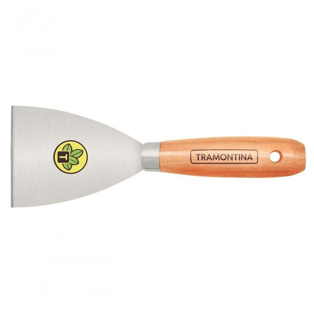 Espátula Rígida Tramontina 8cm Em Aço Carbono Cabo De Madeira