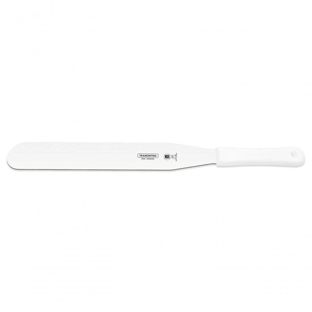 Espátula para Confeiteiro Tramontina Aço Inox Cabo Polipropileno Branco 14
